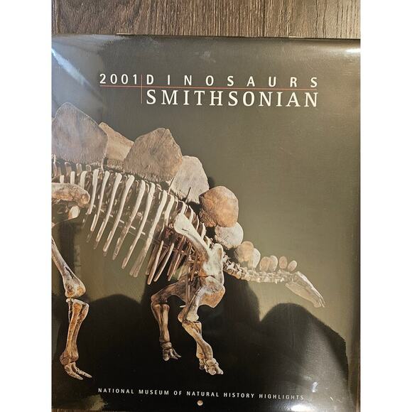 Smithsonian 2001 Dinosaurs Calender New Old Stock - Picture 2 of 5